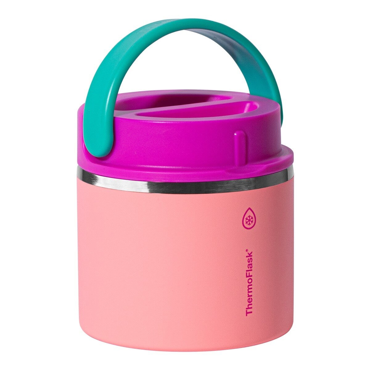 Thermoflask 不鏽鋼真空食物燜燒罐 591毫升 X 2件組 珊瑚粉+藍 Thermoflask 不鏽鋼真空食物燜燒罐 591毫升 X 2件組 珊瑚粉+藍