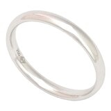 18K 白K金 金線戒指 18K-40741