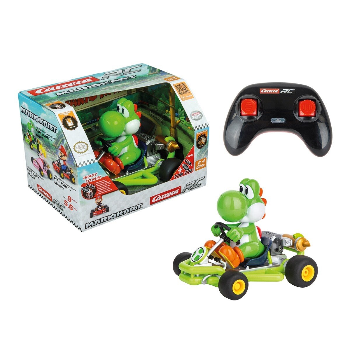 Carrera Mario Kart 1:18 管架遙控車 耀西 / 6歲以上