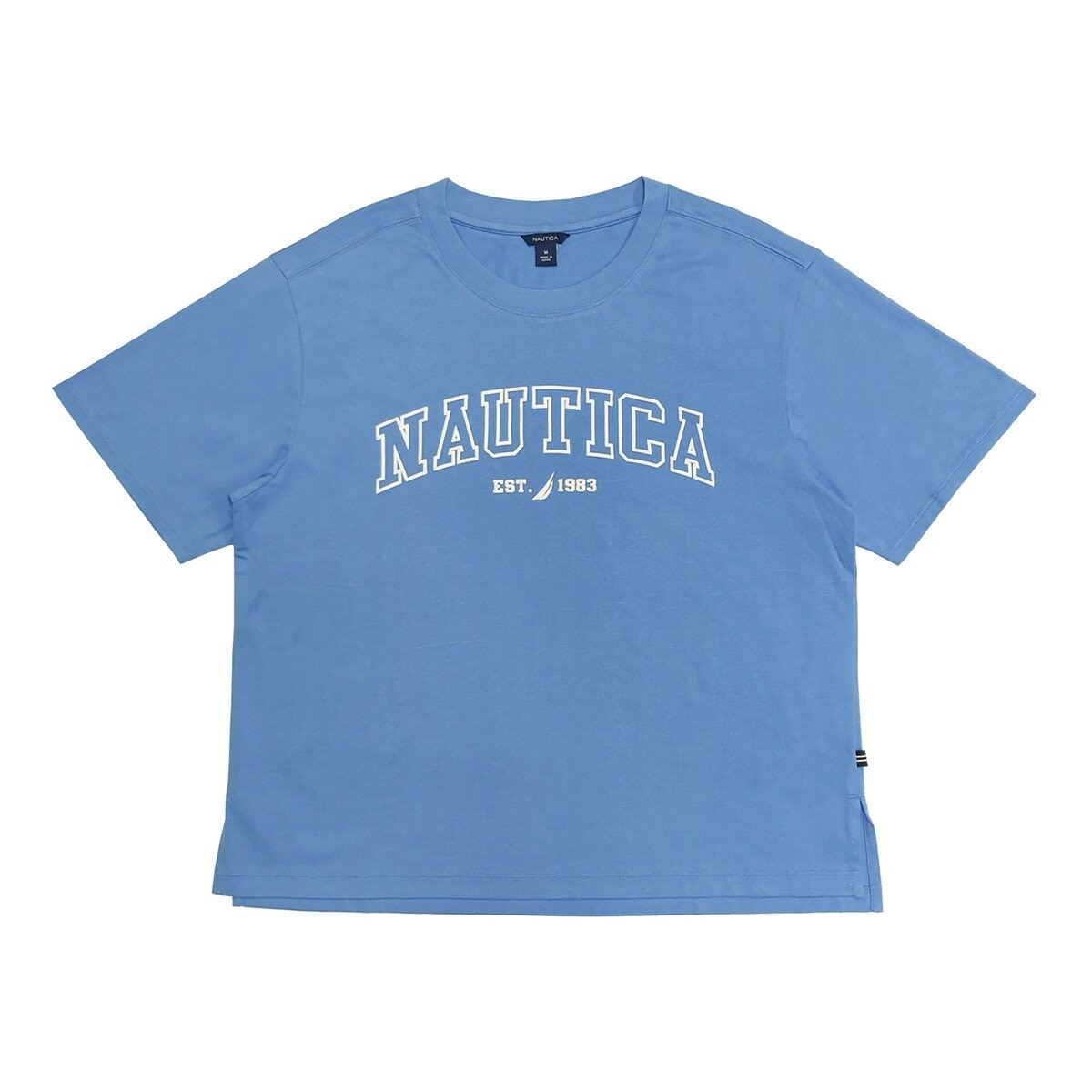 Nautica 女圓領短袖Logo上衣 藍 Nautica 女圓領短袖Logo上衣 藍