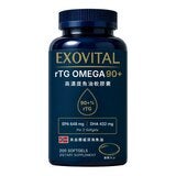 EXOVITAL rTG OMEGA 90+ ⾼濃度⿂油軟膠囊 200粒 EXOVITAL rTG OMEGA 90+ ⾼濃度⿂油軟膠囊 200粒