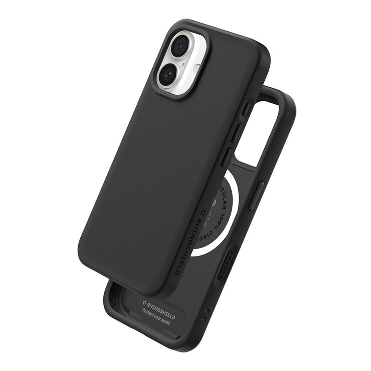 犀牛盾 iPhone 16 Plus SolidX (MagSafe兼容) 強化吸震緩衝防摔手機殼 + 9H 抗藍光鋼化玻璃保護貼 深海藍