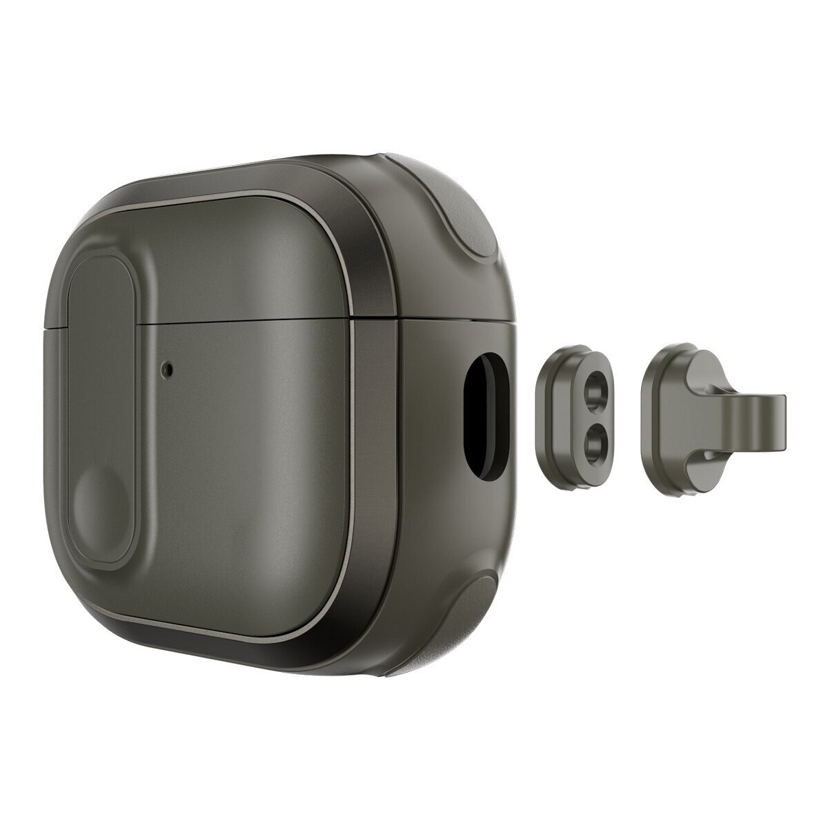 MAGEASY Odyssey 抗衝擊磁扣手繩耳機殼 AirPods 4 金屬綠 MAGEASY Odyssey 抗衝擊磁扣手繩耳機殼 AirPods 4 金屬綠