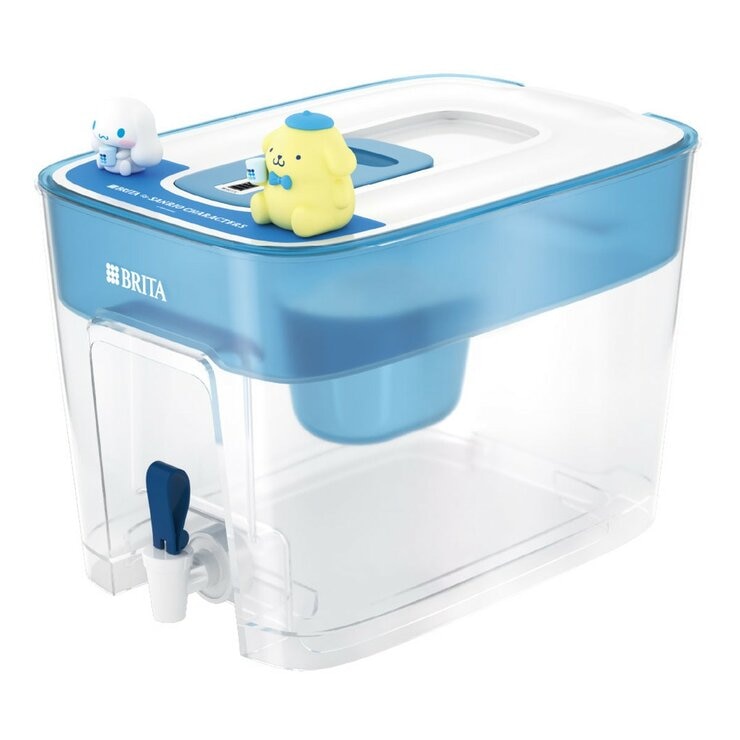 Brita X 三麗鷗 Flow 桌上型濾水箱 8.2公升 附6入 Maxtra Pro 濾芯