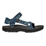 Teva 女織帶運動涼鞋 藍色