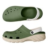 母子鱷魚 水陸雙色洞洞鞋 岩綠