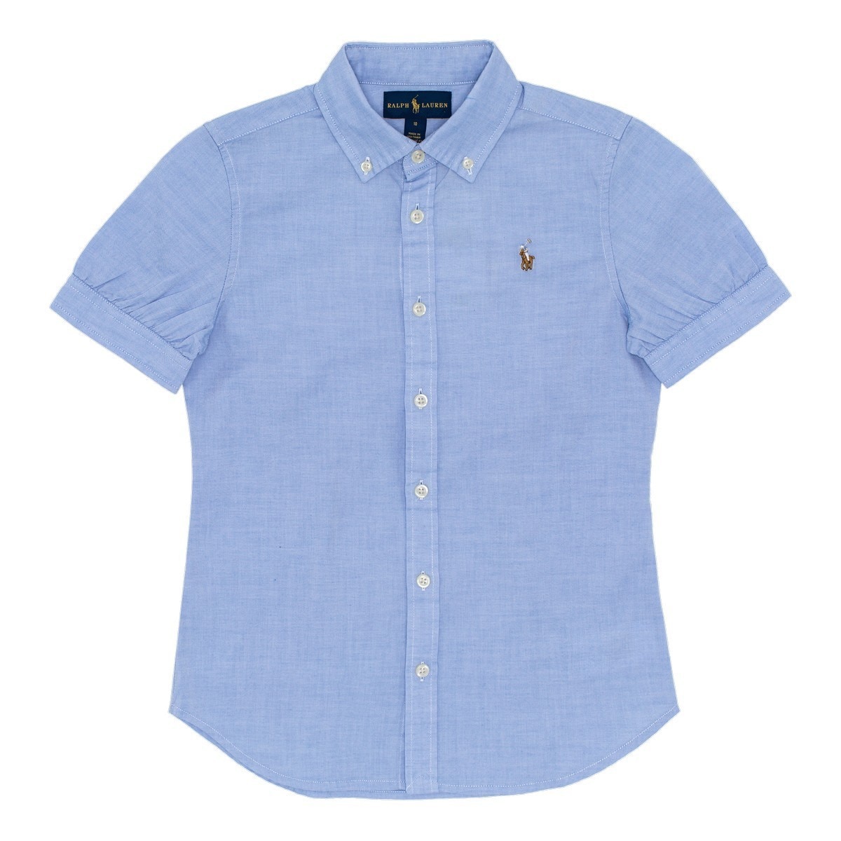 Polo Ralph Lauren 女童短袖襯衫 藍 10