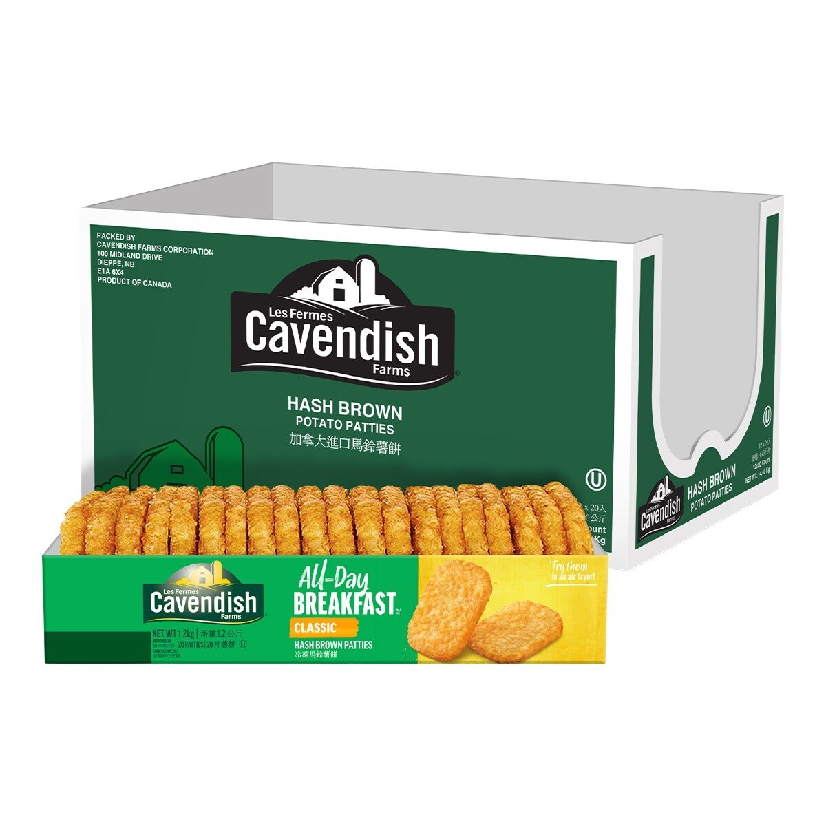 Cavendish Farms 冷凍馬鈴薯餅 14.4公斤