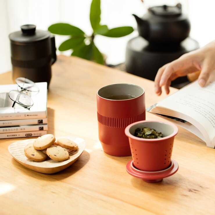 陸寶 合意蓋杯 3件組 禪風黑