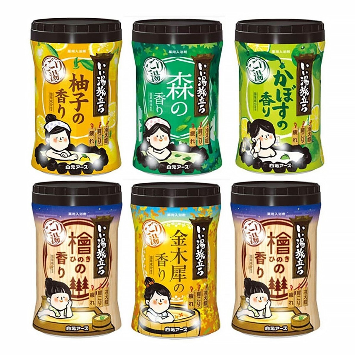 白元名湯之旅 碳酸浴鹽 660公克 X 6罐組