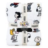 Peanuts 經典卡通舒適毯 152公分 X 177公分 白 Peanuts 經典卡通舒適毯 152公分 X 177公分 白