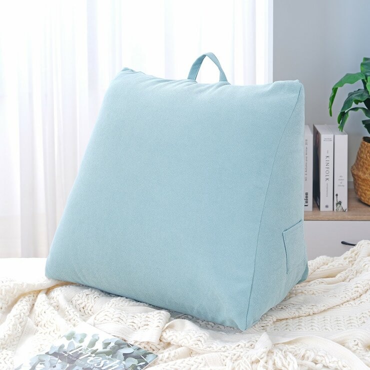 CASA 經典優質三角靠墊 60公分 X 50公分 X 30公分 青