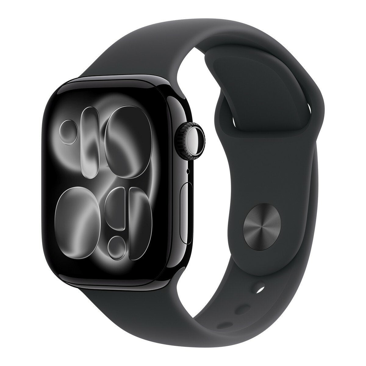 Apple Watch Series 11 GPS + Cellular 42mm Obsidian Aluminum Case with Black Sport Band S/M