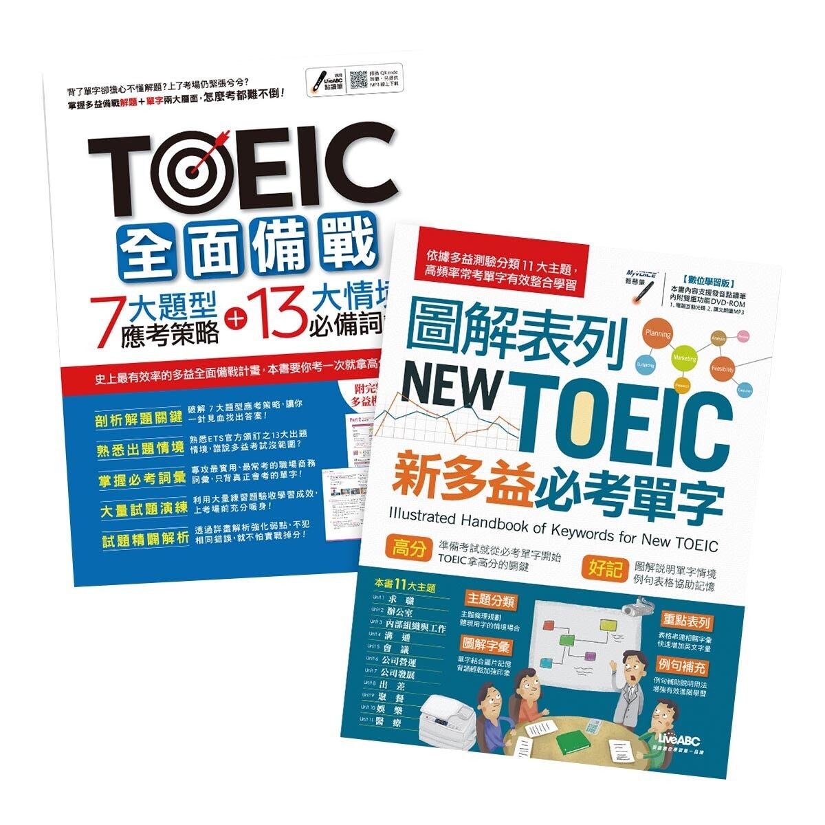 Toeic全面備戰7大題型應考策略 13大情境必備詞彙 圖解表列new Toeic新多益必考單字 2書合售 Costco 好市多