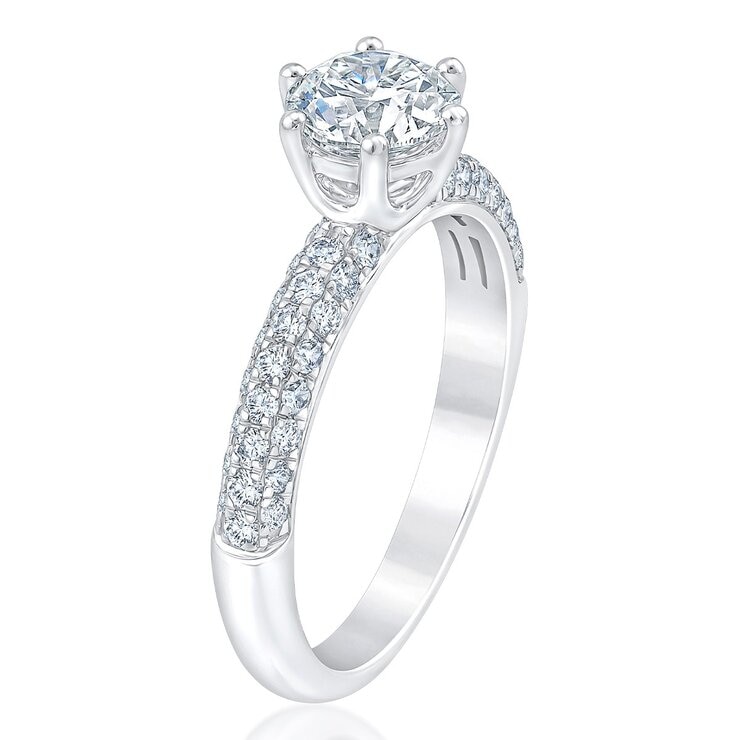 1.50 克拉 鉑金 圓形鑽石戒指 VS2/I