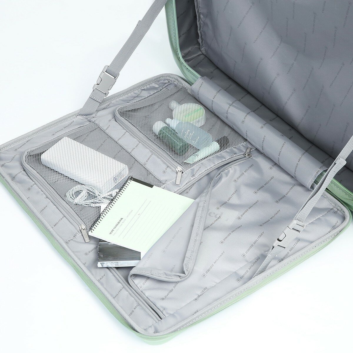 SWISS MILITARY 30吋 前開式行李箱 薄荷綠