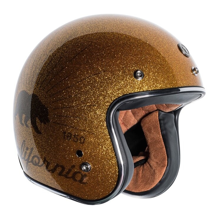 TORC T50 3/4 防護頭盔 金蔥亮光金 加州熊