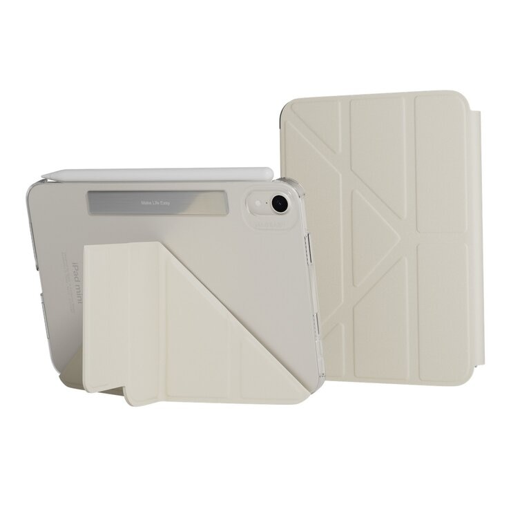 MAGEASY Facet 全方位支架透明背蓋保護套 iPad mini 7 2024 / A17 Pro / iPad mini 6 2021