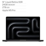 Apple MacBook Pro 14吋 搭配 M5 Pro晶片 18核心CPU 20核心GPU 24GB 2TB SSD 太空黑色