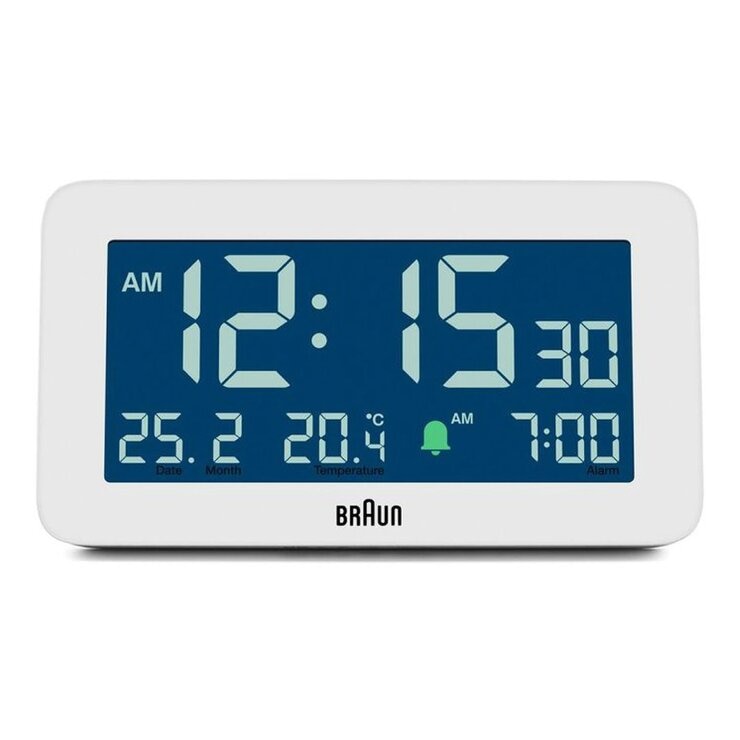德國百靈 數位鬧鐘 白 #BC10W