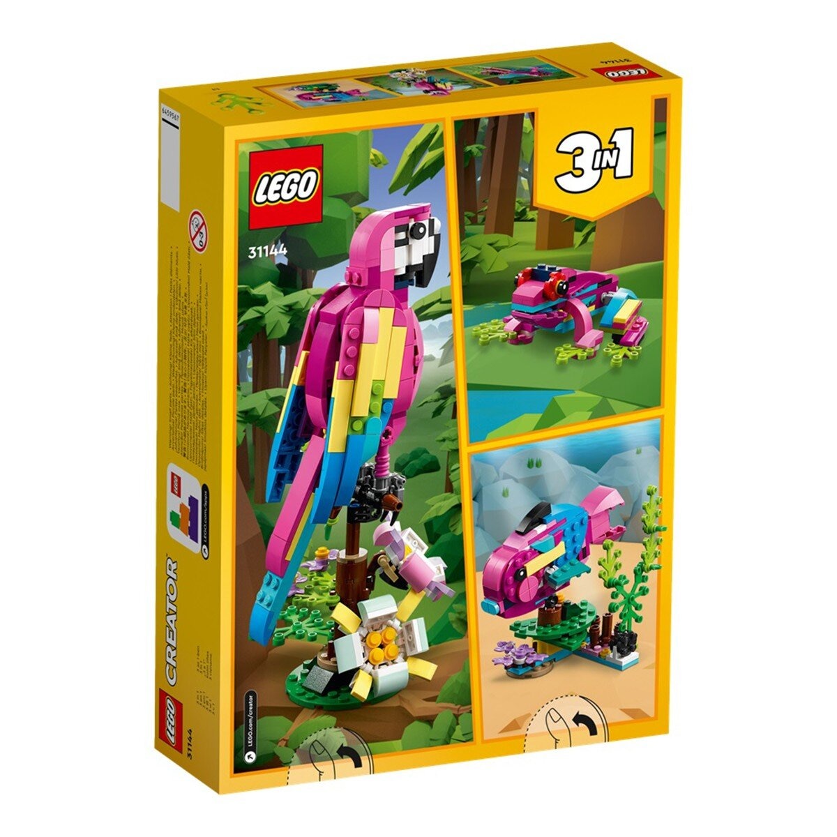 LEGO 創意系列 百變3合1 異國粉紅鸚鵡 31144 / 7歲以上