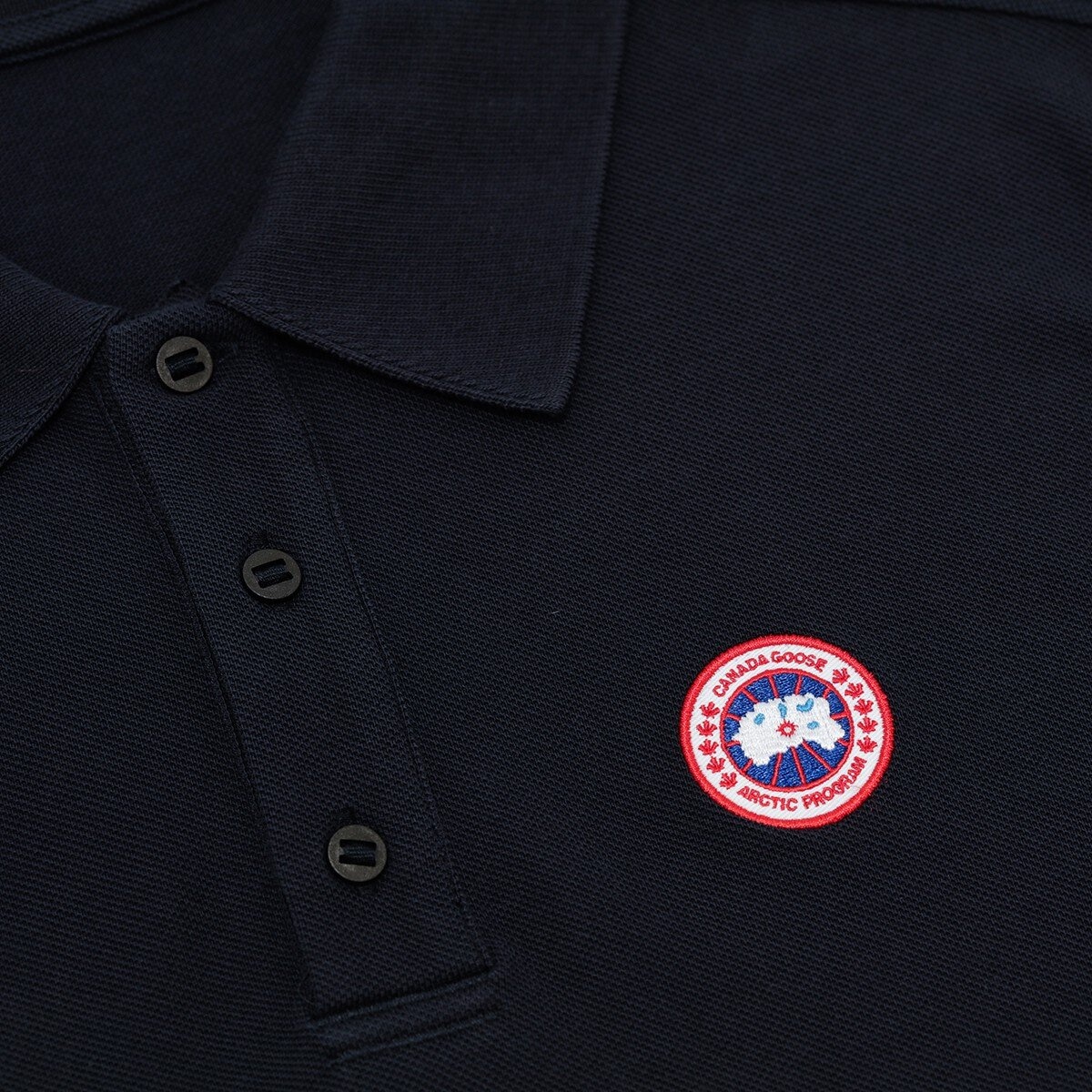 Canada Goose 男短袖Polo衫 深藍