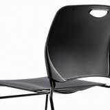 Musical Chairs Harmony 可堆疊訪客椅 2入組 黑