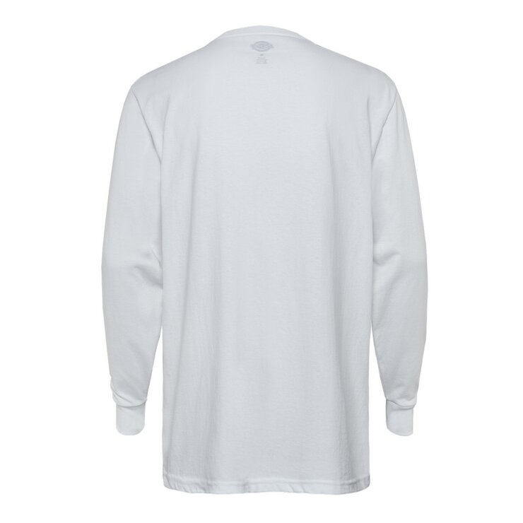 Dickies 男長袖Logo上衣 白 M