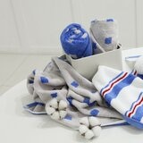 竹纖維紗條紋毛巾 4入組 40公分 X 80公分 藍 竹纖維紗條紋毛巾 4入組 40公分 X 80公分 藍