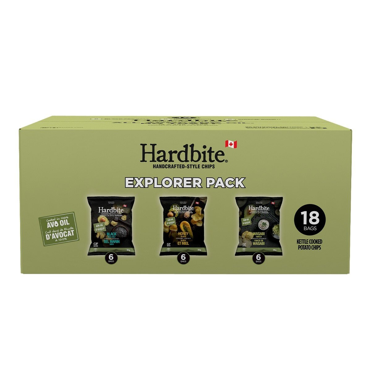 Hardbite 洋芋片綜合箱 30公克 X 18包
