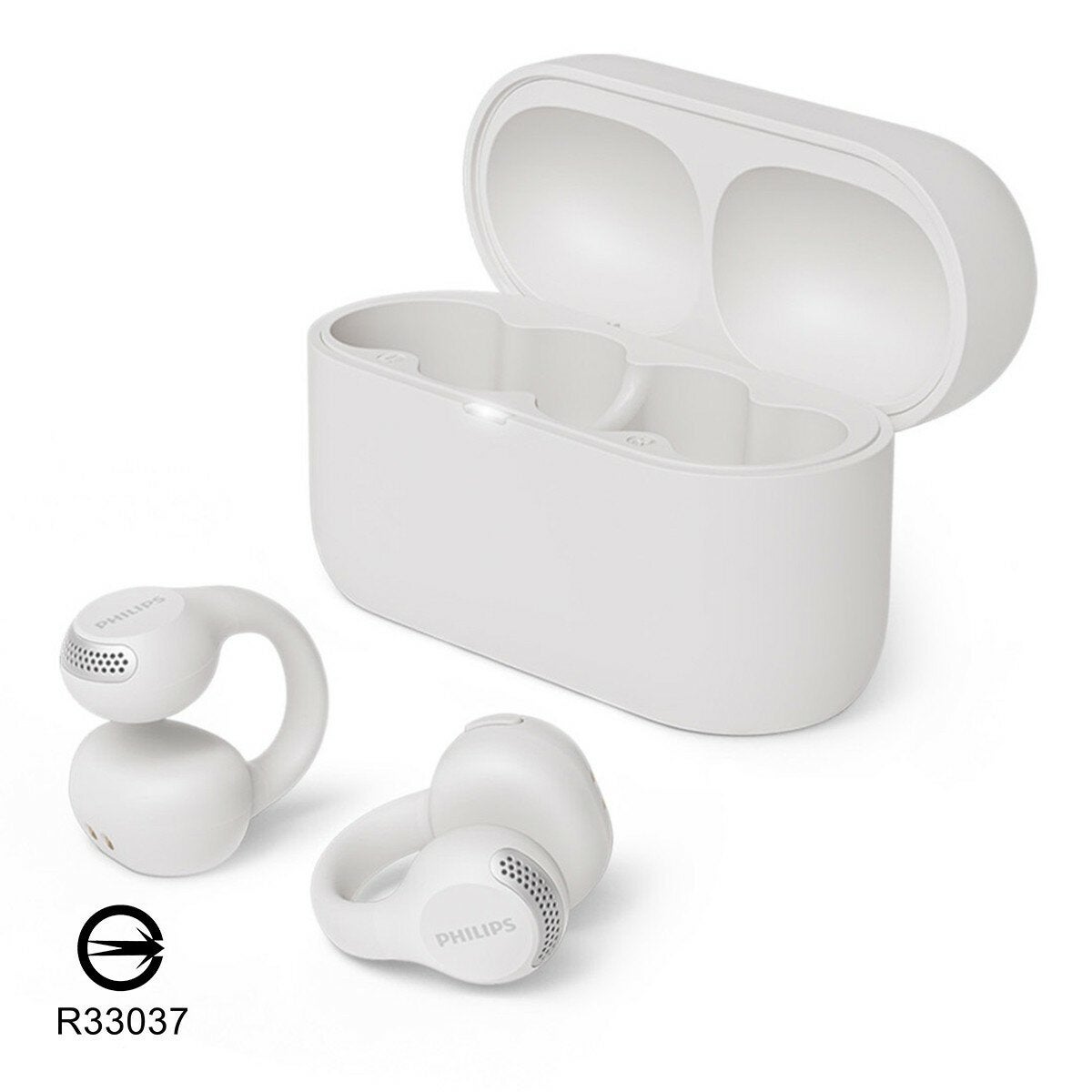 Philips AI Microphone Long-lasting Ear Clip Wireless Bluetooth Earphones TAQ2000WT White
