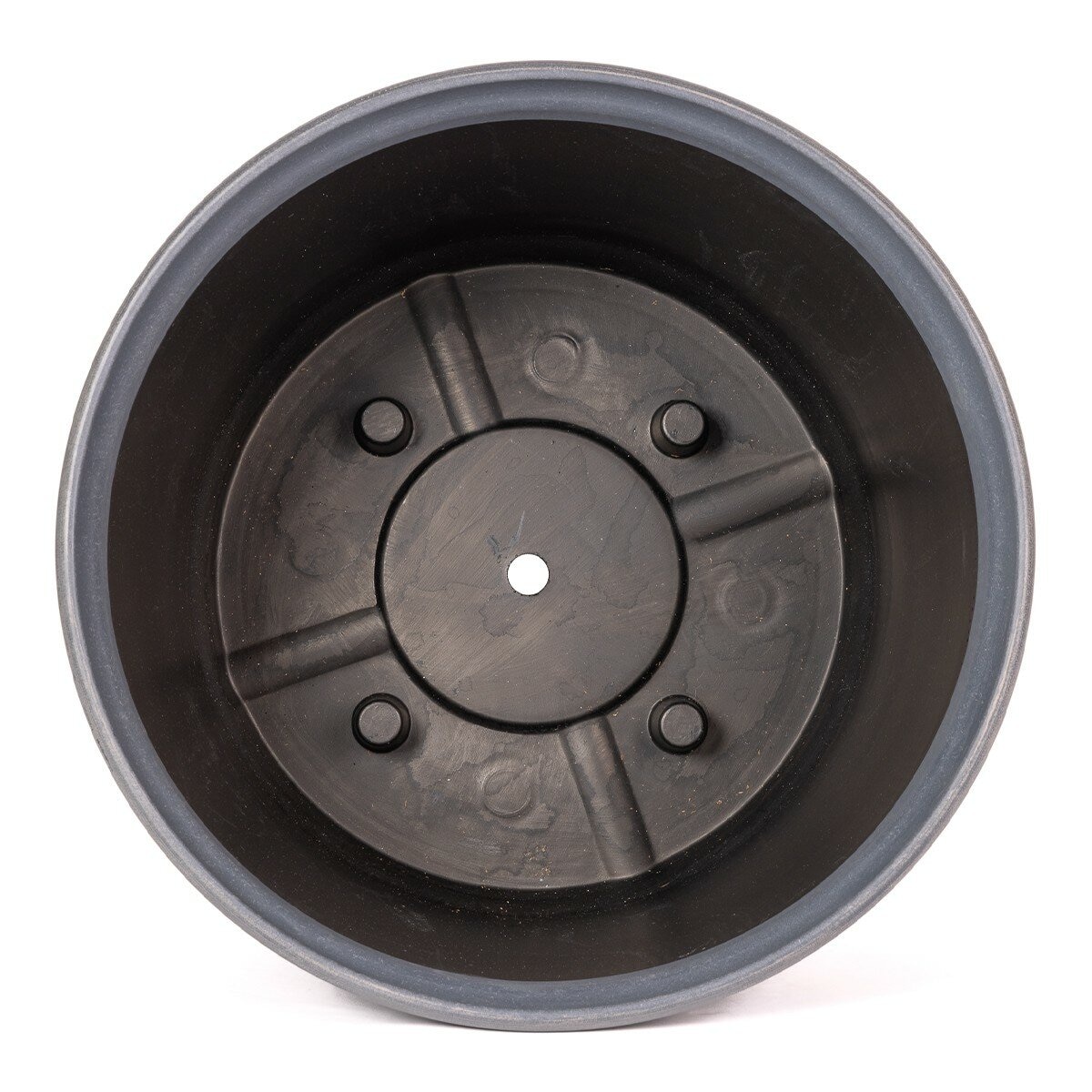 塑膠花盆 3件組 灰色