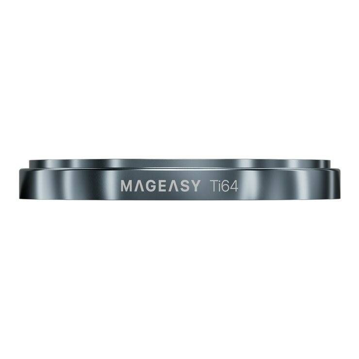 MAGEASY MagStand 360 M 磁吸旋轉支架防摔手機殼 iPhone 17 Pro Max(午夜) + 鏡頭保護貼Lenz 鈦合金(迷霧鈦) + Vetro 9H 鋼化玻璃保護膜