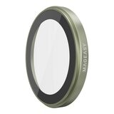 MAGEASY Bright M 不發黃軍規磁吸透明殼 iPhone 17 (白磁圈) + 鏡頭保護貼Lenz + Vetro 9H 鋼化玻璃保護膜