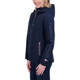Tommy Hilfiger 女軟殼連帽外套 深藍