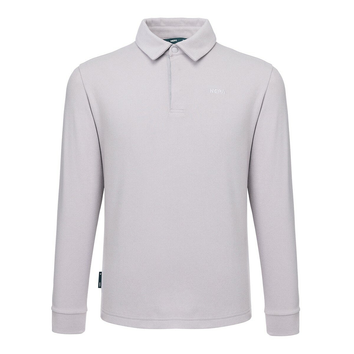 NEPA 男長袖Polo衫 米白