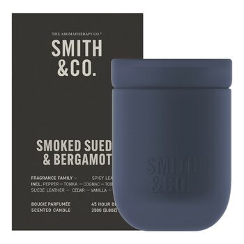 SMITH & CO. 香氛蠟燭 250公克 煙燻皮革與佛手柑