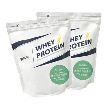 BeRule 乳清蛋白粉 薄荷巧克力風味 1公斤 X 2入