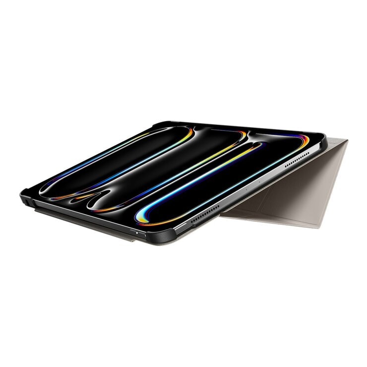 MAGEASY Lift 增高支架保護殼 適用於 iPad Pro 11吋 2024 M4 星光白
