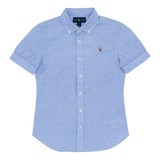 Polo Ralph Lauren 女童短袖襯衫 藍 12