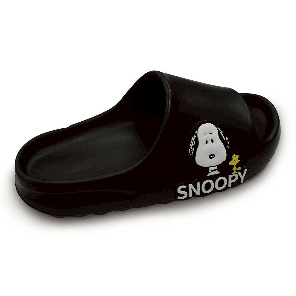 Snoopy 厚底柔軟拖鞋 黑 Snoopy 厚底柔軟拖鞋 黑
