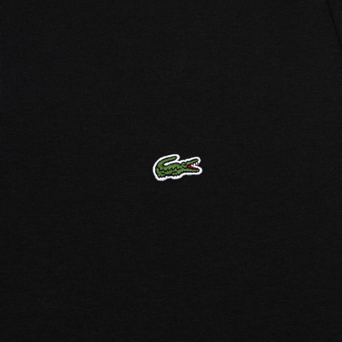 Lacoste 男純棉圓領短袖上衣 黑 Lacoste 男純棉圓領短袖上衣 黑