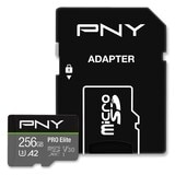 PNY PRO Elite 256GB microSDXC 記憶卡含SD轉接卡