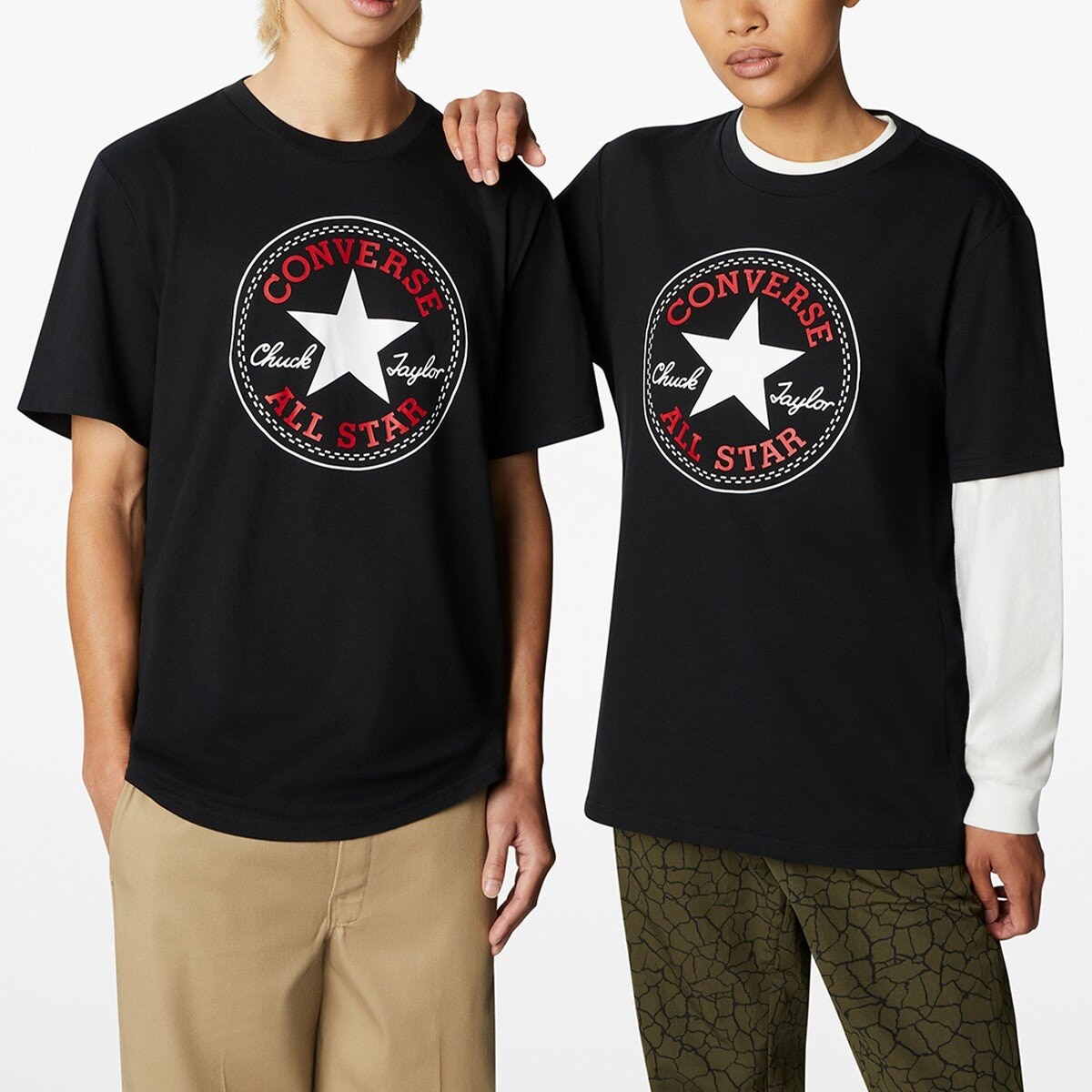 Converse 男短袖上衣 黑
