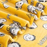 Peanuts 經典卡通舒適毯 152公分 X 177公分 黃