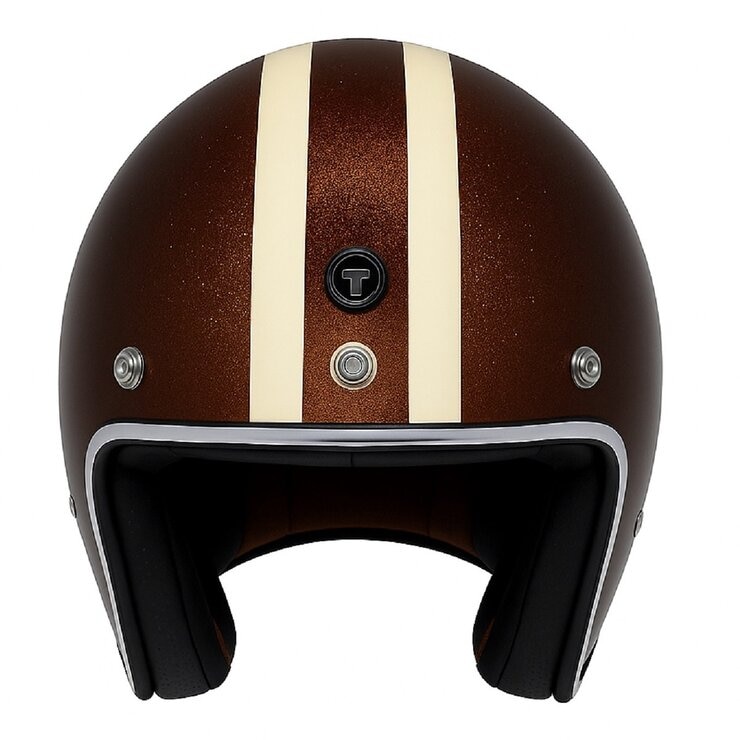 TORC T50 3/4 防護頭盔 金蔥亮光棕 Cali