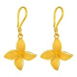 24K黃金耳環 花期如夢 80厘
