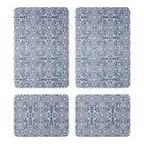 Creative Home 多用途吸水止滑墊 四入組 38公分 X 50公分 2入 + 50公分 X 76公分 2入 藍