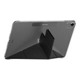 MAGEASY Facet 全方位支架透明背蓋保護套 適用於 2024 iPad Air 11吋 2025 M3 / 2024 M2 黑