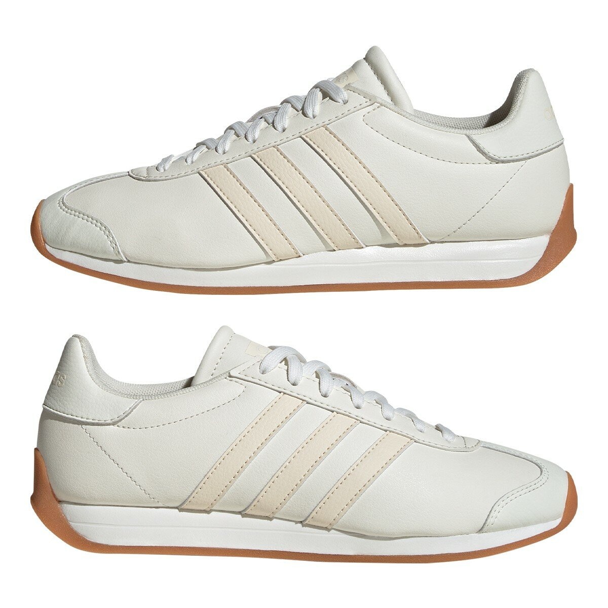 Adidas 女運動休閒鞋 白米